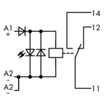 Reléový modul WAGO 789-304, 24 V/DC, 12 A, 1 přepínací kontakt