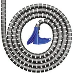 Ochrana kabelu HellermannTyton HWPP-25MM-PP-SR-K1 161-64406, 27 mm (max), 2 m, stříbrná Ochrana kabelu HellermannTyton HWPP-25MM-PP-SR-K1 161-64406, 27 mm (max), 2 m, stříbrná