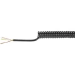 Spirálový kabel Baude 51434U, 200/800 mm, stíněný, černá