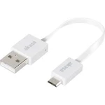 USB 2.0 kabel Akasa AK-CBUB16-15WH, 15.00 cm, bílá