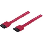 Propojovací kabel k HDD, SATA zásuvka ⇔ SATA zásuvka, červená, 0,5 m