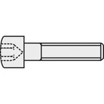 Šroub s válcovou hlavou Toolcraft, M4, 12 mm, vnitřní šestihran, černá