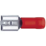 Faston zásuvka Klauke 720 6.3 mm x 0.8 mm, 180 °, částečná izolace, červená, 1 ks