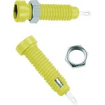 Laboratorní konektor Ø 2 mm MultiContact 23.0050-24, zásuvka vestavná vertikální, žlutá