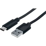 USB 2.0 kabel Manhattan 353298, 1.00 m, černá