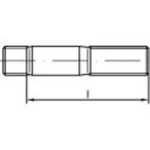 Šrouby závrtné TOOLCRAFT 132541, N/A, M24, 70 mm, ocel, 10 ks
