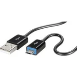 USB kabel Renkforce 1x USB 2.0 zástrčka ⇔ 1x microUSB 2.0 zástrčka, 1,5 m, černá SuperSoft