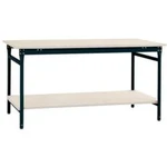 Manuflex BB5201.7016 Kompletní servírovací stolek základní stacionárně s Melamin-Platte + mezi dno, Šxhxv: 750 x 500 x 780 mm