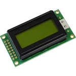 LCD displej Display Elektronik DEM08202SYH-LY, (š x v x h) 58 x 32 x 10.5 mm, žlutozelená