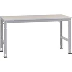 Manuflex AU6099.9006 Pracovní Přístavný stůl Univerzální standardní s PVC dekorační deska, Šxhxv = 1750 x 1000 x 760-870 mm