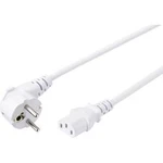 Síťový kabel s IEC zásuvkou Basetech BT-2300320, 2.00 m, bílá