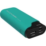 Powerbanka RealPower PB-5000C, lithiová 5000 mAh, zelená