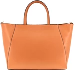 Moderní Shopper dámská kožená kabelka Arteddy - světle hnědá