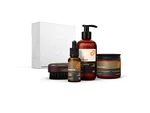 Beviro Väčší darčekový set oleja, balzamu, šampónu a kefy na bradu Beviro Complete Beard Set - Cinnamon Season