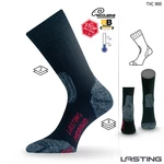 Ponožky Lasting TXC 30% Merino - zimní treking - černé Velikost: M