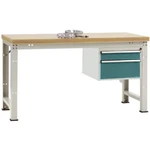 Manuflex WP5667.5021 Kompletný štandardný pracovný stôl PROFI s plastovou platňou, ŠxHxH = 2000 x 700 x 840 mm