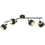 WOFI GROVE 11648 LED stropná lampa   teplá biela čierna/zlatá