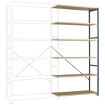 Manuflex RP1426.2001 prístavný modul regálu oddelenia 100 kg (š x v x h) 1220 x 2500 x 400 mm ocel práškovo lakované čer
