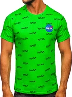 Tricou verde-deschis cu imprimeu Bolf 14950