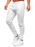 Pantaloni de trening bărbați albi Bolf XW01-A