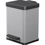 Hailo Öko duo plus M 0622-220 odpadkový kôš 18 l ocelový plech (š x v x h) 320 x 430 x 330 mm strieborná, čierna s pedál