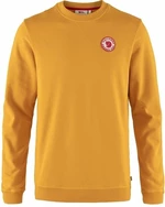 Fjällräven 1960 Logo Badge Sweater M Mustard Yellow S Sudadera con capucha para exteriores