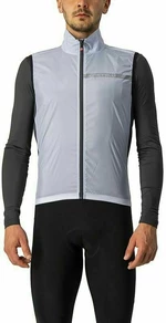 Castelli Squadra Stretch Vest Silver Gray/Dark Gray 2XL Chaleco Chaqueta de ciclismo, chaleco