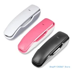 A061 Landline Telephone Sleek Wall Hanging- Design 2 in 1 Push Button Phone for Modern Homes and Offices Drop shipping