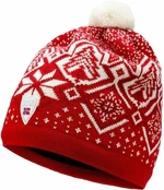 Dale of Norway Winterland Unisex Merino Wool Hat Raspberry/Off White/Red Rose UNI Ski Mütze