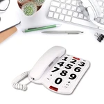 Elderly Telephone Big Button Telephone Large Number Redialing Corded Landline for Elderly Hands Free Corded Telephone