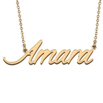 Amara Custom Name Necklace Customized Pendant Choker Personalized Jewelry Gift for Women Girls Friend Christmas Present
