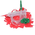 100pcs 25G Tapered Dispensing Tips with 10cc Glues Syringes Barrel and 10cc Dispensing Syringe Tube Adapter Dispenser Connector