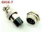 10pair Male & Female Diameter 16mm Wire Panel Connector GX16 7P GX16-7 M16 circular connector Socket Plug