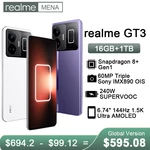 realme GT3 5G Smartphone 8 Gen 1 Global Version SONY IMX890 Camera 240W SUPERVOOC Charge 6.74" AMOLED Display