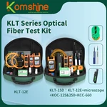 Economic FTTH Loss Tester Toolkit Komshine KLT-12E includes Fiber Power Meter, SM Fiber Light Source, 10mw VFL, Fiber Cleaner