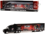Kenworth T2000 Transporter Black "OPTIMA Batteries The Ultimate Power Source" "Hobby Exclusive" Series 1/64 Diecast Model by Greenlight
