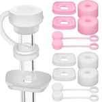 12 Pcs Cup Spill Stopper Straw Covers Cap Stoppers For Tumblers Drinking Caps Accessories