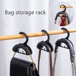 Wardrobe Bag Hook Rack Arch With Tote Bag Hanger Tie Scarf Hook Buckle Multi-Purpose Closet Organiser