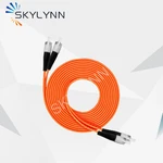 30PCS 2 Meter Length FC/UPC-FC/UPC DX 2.0MM Multimode OM2 FTTH Fiber Optic Patch Cable, Orange LSZH Jacket Jumper, IL Less 0.3db