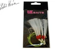 LK Baits Návazec na moře 3/0 0,60/0,45mm glitter - bílý