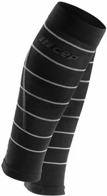 CEP WS505Z Compression Calf Sleeves Reflective Black V Borjútakarók futóknak