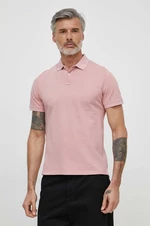 Bavlněné polo tričko Pepe Jeans růžová barva