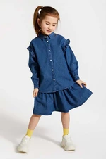 Dievčenská rifľová sukňa Coccodrillo mini, áčkový strih