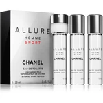 Chanel Allure Homme Sport toaletná voda pre mužov 3x20 ml