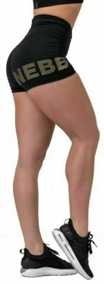 Nebbia Gold Print Shorts Black XS Fitness Hose
