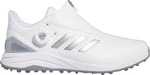 Adidas Solarmotion BOA 24 Spikeless Mens Golf Shoes White/Silver Metallic/Blue Burst 44 2/3