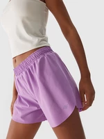Dámske rýchloschnúce bežecké šortky - fialové