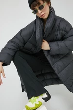 Péřová bunda adidas Originals dámská, černá barva, zimní, oversize