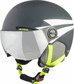 Alpina Zupo Visor Q-Lite Junior Ski helmet Charcoal/Neon Matt L Casque de ski