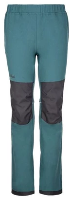 Children's outdoor softshell pants Kilpi RIZO-J dark green